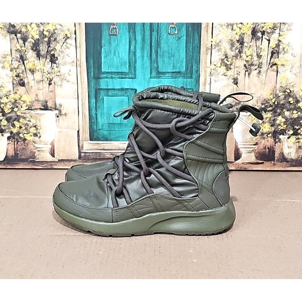 Nike Tanjun High Rise Women's‎ Olive Green Boots AO0355-300 Size US 6